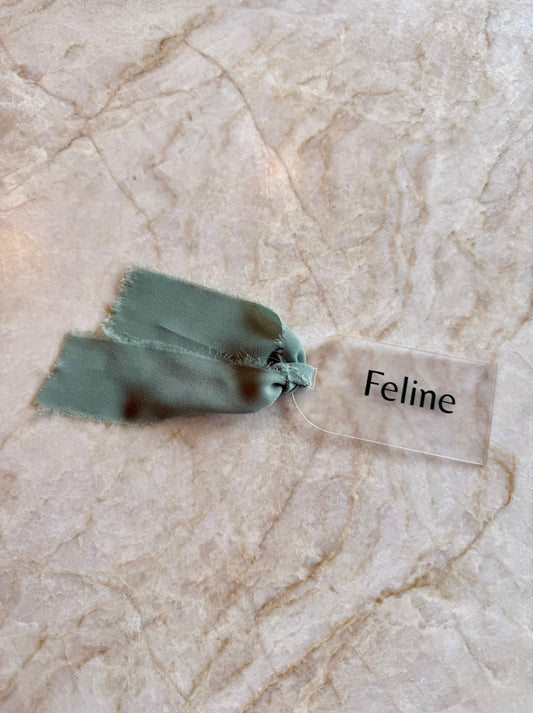 Naamkaartje frosted groen